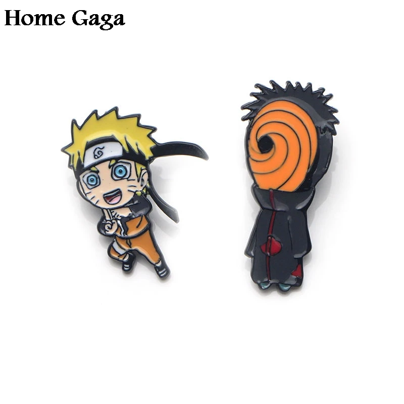Homegaga ниндзя цинковые Мультяшные булавки для мужчин и женщин рубашек