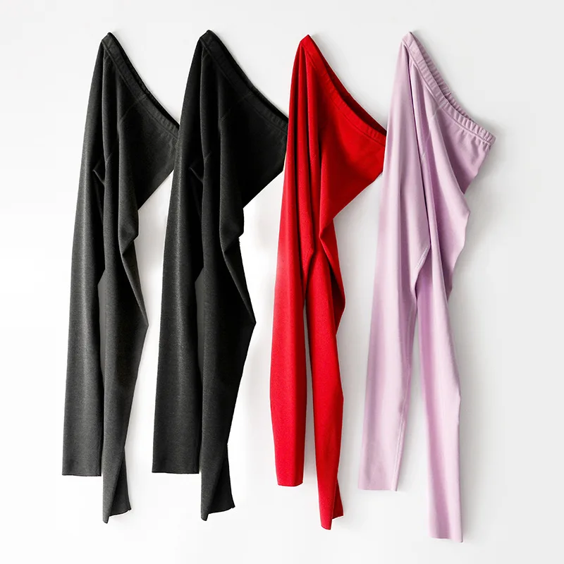 

De-wool Seamless Warming and Fever Autumn Pants Female 200 kg Fat mm Large Size Furring and Thickening 4XL Bottom Pants