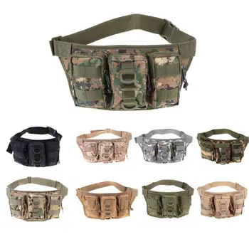 

Nylon Water Resistant Hiking Traveling Waist Pack Bag Fishing Tackle Storage Running Camping Hiking Hunting Multifunction Bag