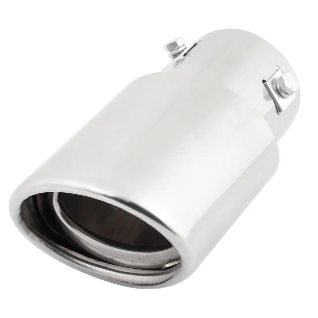 60mm Inlet Dia Oval Slanted Exhaust Muffler Tip