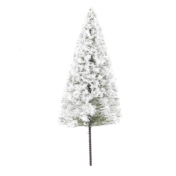 10pc Cedar Trees Winter White Snow Model Railroad Layout Scenery Landscape 4Inch