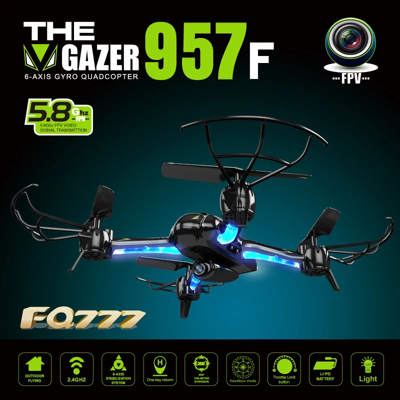 

FQ777 AF957F 5.8G FPV With 2.0MP Camera One Key Return RC Quadcopter