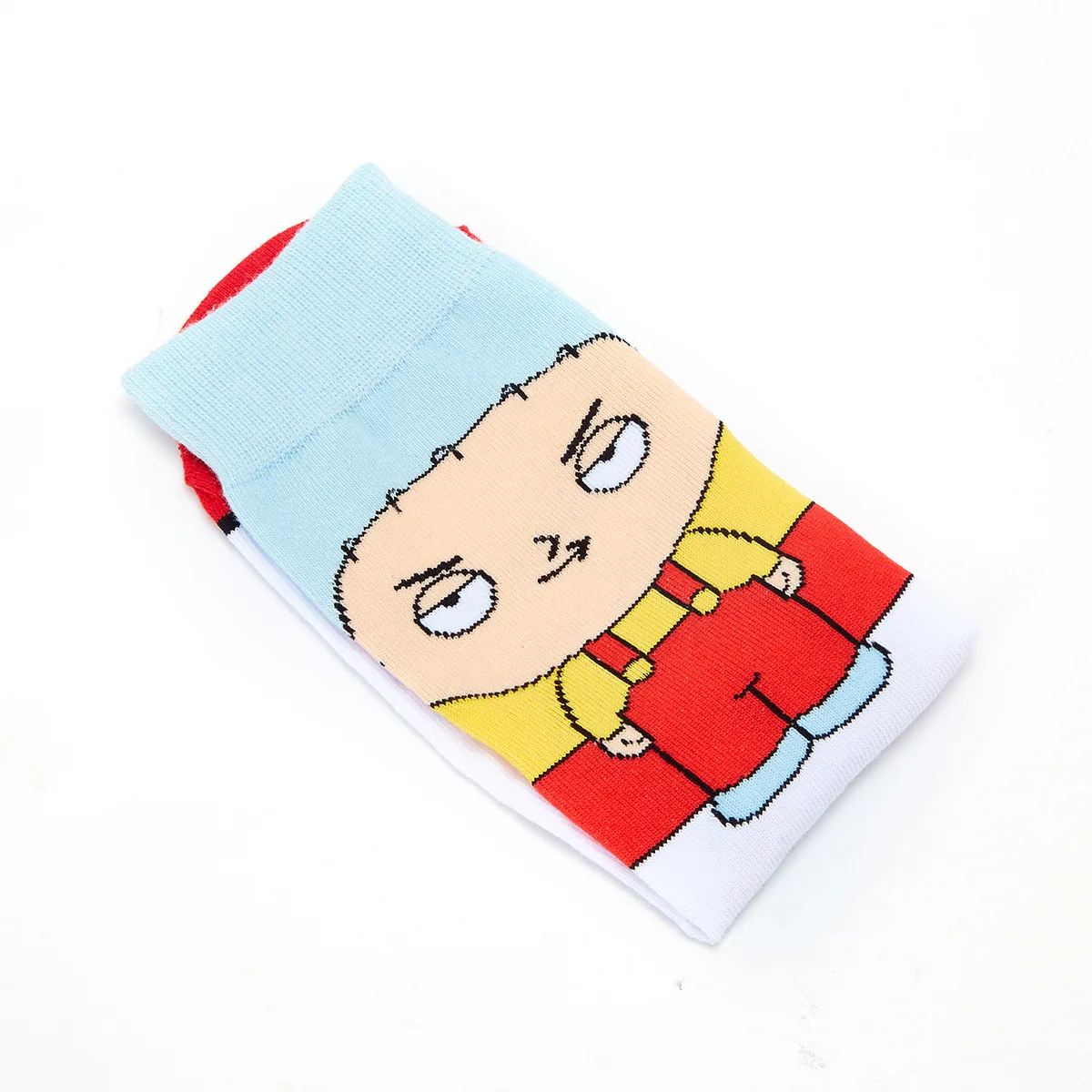 Funny fashion cartoon characters anime print unisex cotton socks colorful woman long socks novelty happy man crew socks