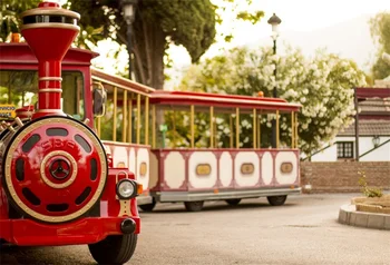 

Laeacco Baby Child Play Amusement Train Portrait Scenic Photographic Backgrounds Photography Backdrops Photocall Photo Studio