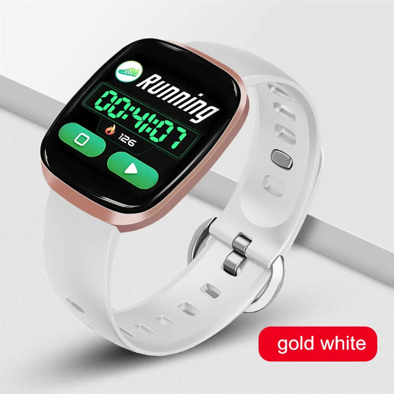 Letike смарт-браслет 2.5D полный экран сенсорный смарт-браслет Часы Монитор артериального давления и спортивный режим и яркость регулируемый - Цвет: WHITE