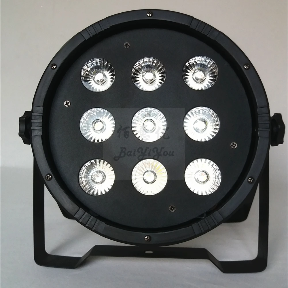 9pcs LED Flat PAR 01