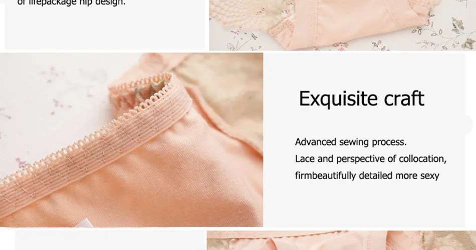 Underwear Women Briefs Sexy Women's Panties Full Transparent Lace Seamless Sexy Plus Size Women Cotton Underwear Panty 21