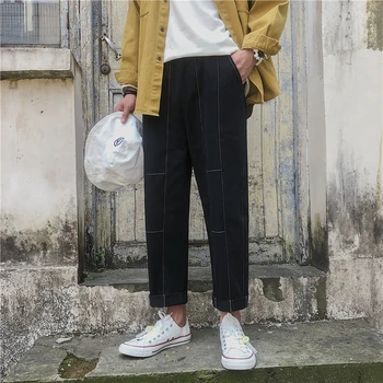 

Summer New Pants Men Fashion Solid Color Casual Straight Trousers Man Streetwear Trend Wild Hip Hop Loose Joggers Sweatpants