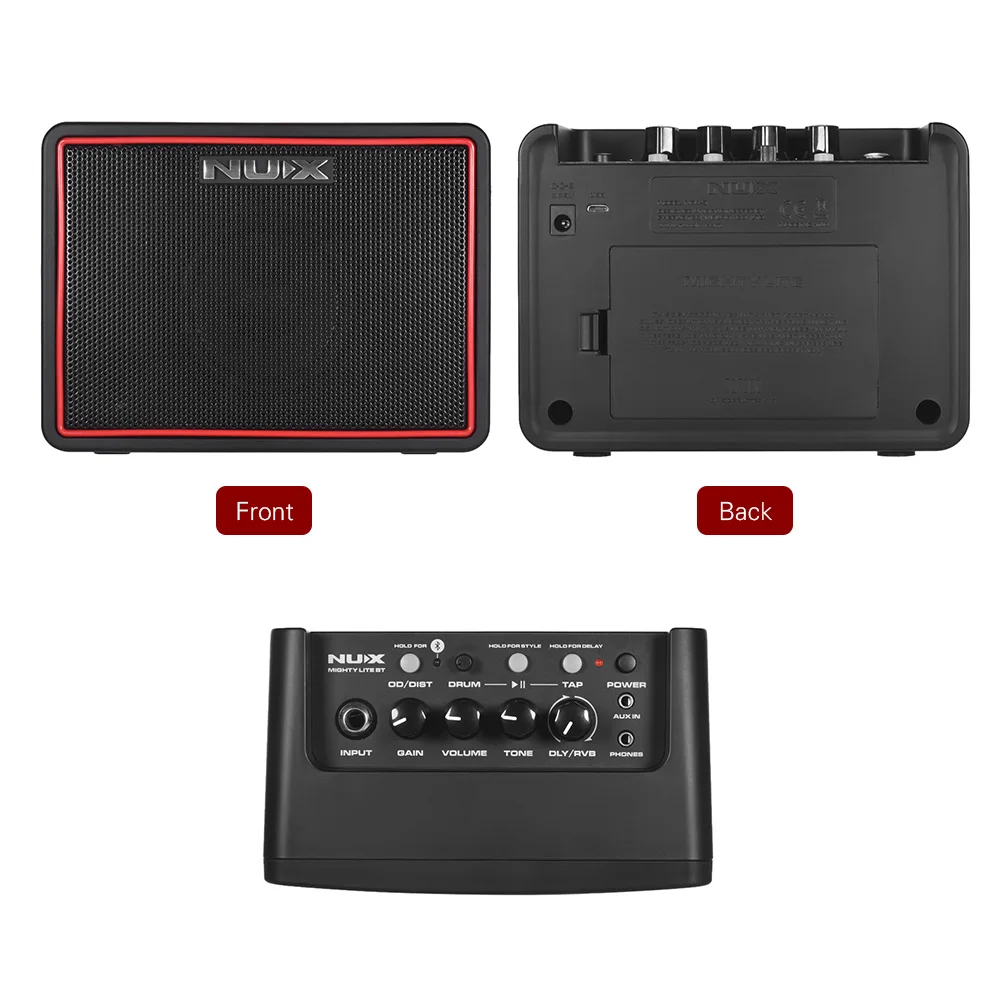Amp 3 Canais Embutido Amplificador de Guitarra