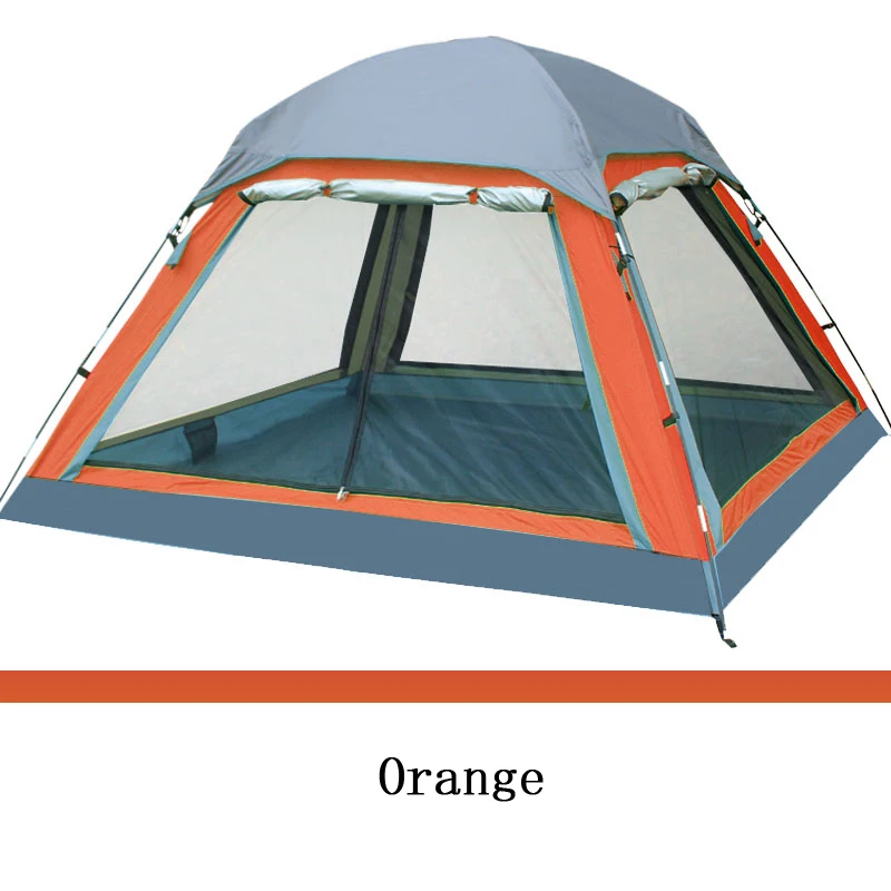 Outdoor Camping Tent 4 person Summer Equipment Family Tourism Beach Tents Three-season Double Layer Waterproof