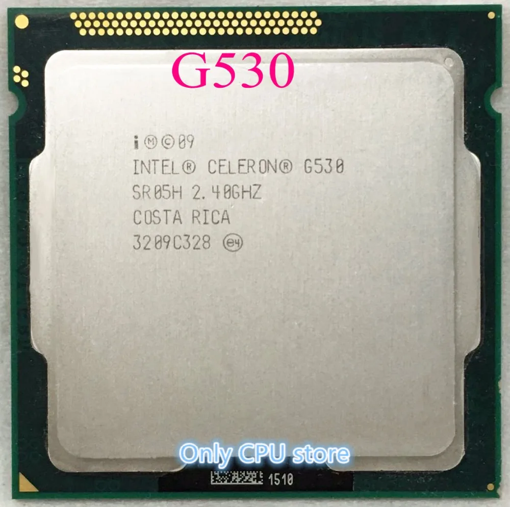 Процессор G530 процессор Celeron G530 2 м кэш, 2,40 ГГц LGA 1155 TDP 65 Вт настольный процессор