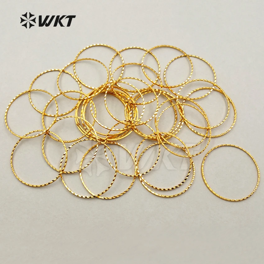 

JF237 WKT Findings Round Shape Close Jump Ring In High Quality Gold Electroplated Close Jump Ring For Jewelry Making Findings
