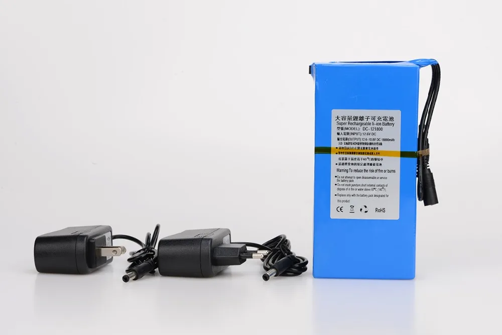 MasterFire Портативный DC 12 V 18000 mAh супер емкость перезаряжаемый литий-ионный аккумулятор для беспроводного передатчика CCTV камеры