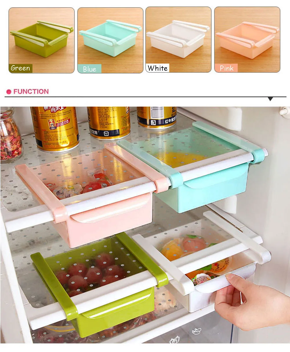 CUSHAWFAMILY Потяните холодильник Получить ящик кухня содержание коробка полки Тип многоцелевой классификация получить рамку