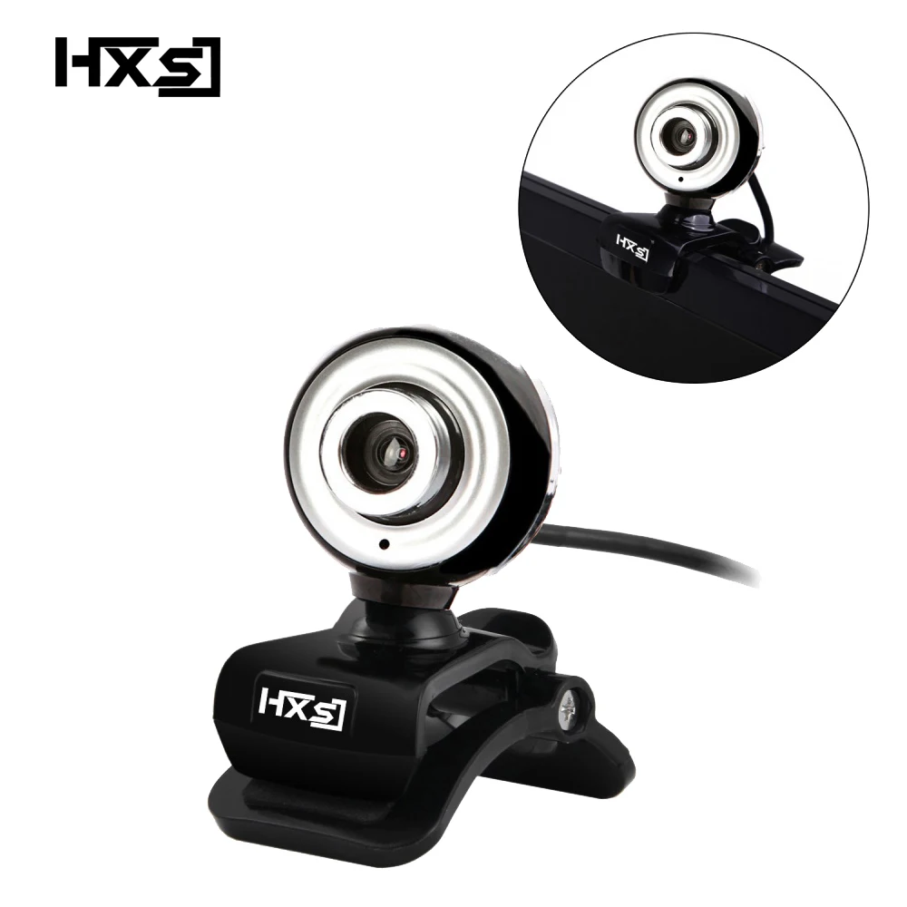 

HXSJ USB Web Cam HD 480P PC Camera with Absorption Microphone MIC for Skype for Android TV Rotatable Computer Camera Webcam