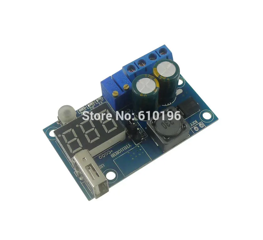 

10PCS LED Driver DC4.0-40V to DC1.2-38V Converter BUCK Step Down Power Supply Regulator Module With Digital Voltmeter USB Output