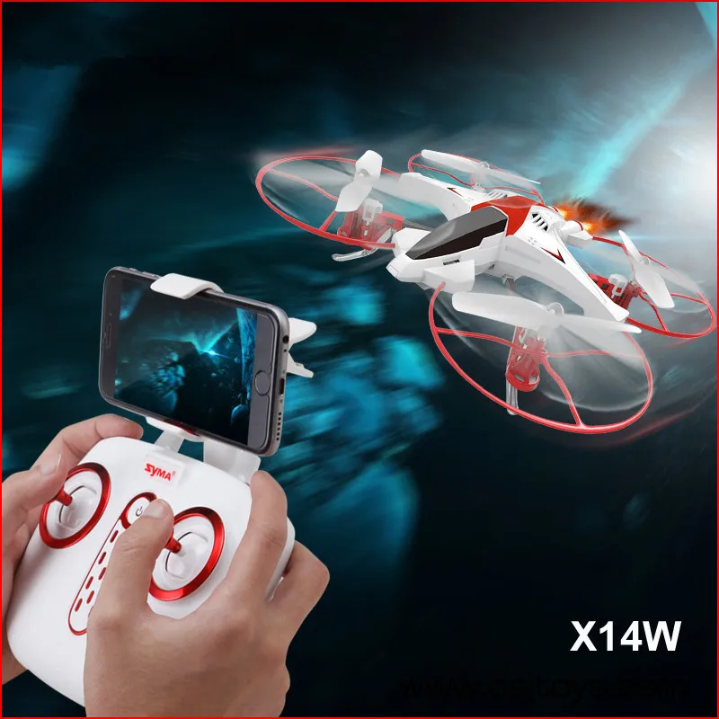 2017 New X14W WIFI FPV RC drone 2 4G 6 axis Gravity Control Flight track