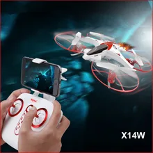 2017 New X14W WIFI FPV RC drone 2 4G 6 axis Gravity Control Flight track