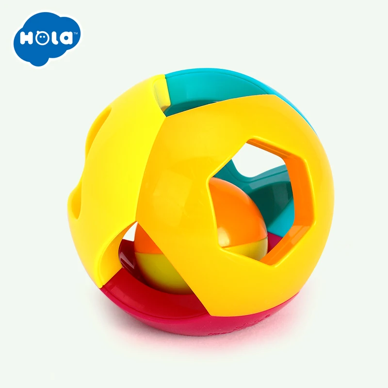HUILE TOYS 939-5 Baby ToysBell Ball Geometric Shape Plastic Rolling Ball and Baby Rattle Learning Educational Toys 0-12 Months 