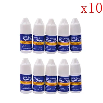 

Best Selling Goods Set of 10 Glue for False Nail Art Decoration Tips Fast Drying Acrylic Manicure Tool NShopping