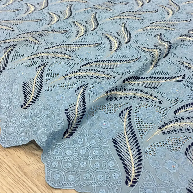 

Swiss navy swiss voile lace in Switzerland 066 dubai african lace fabric 5yards 100%Cotton for wedding