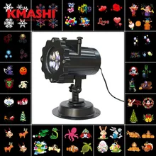 

Kmashi LED Projector Light-16 Replaceable Slides with Remote Control Auto On/Off Timer Show Landscape Waterproof LED Spotlight