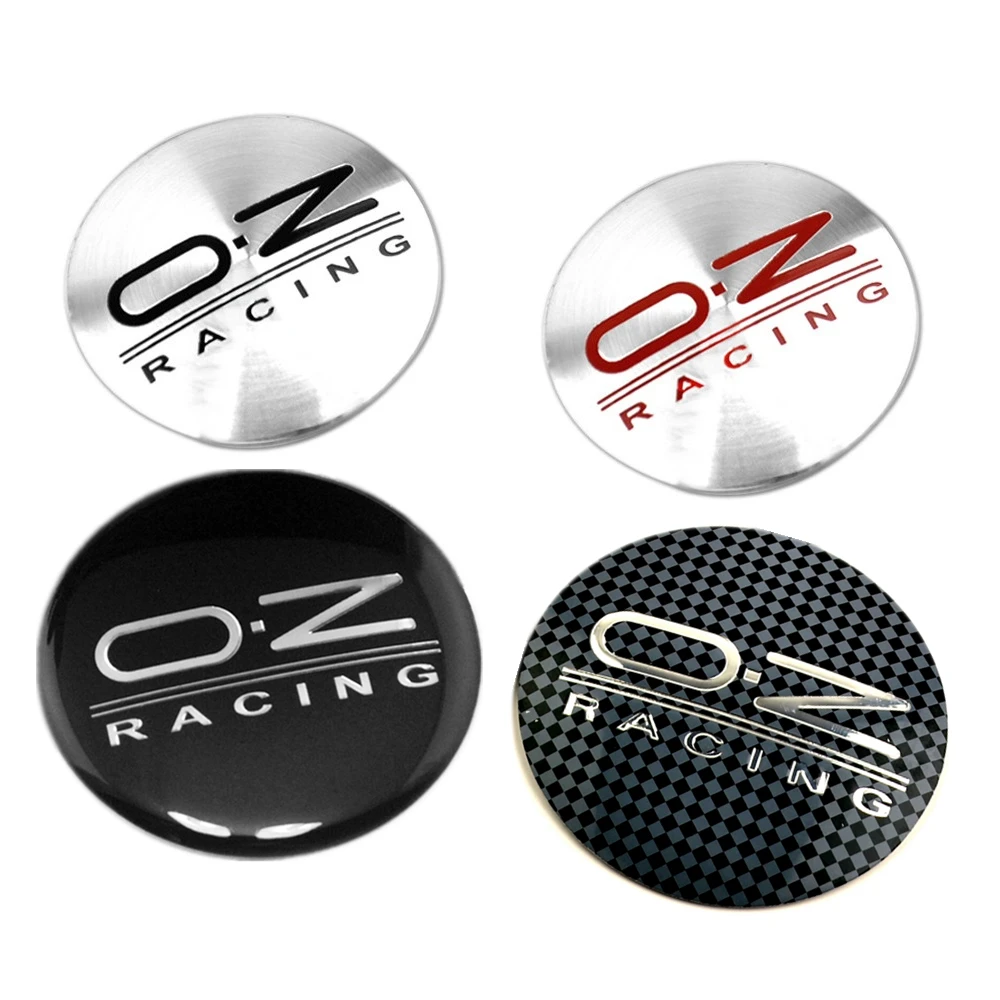 

4 Pcs OZ Racing logo 65mm Alloy Wheel Center Decal Rim Badge Car Sticker for vw Lamando car decoration