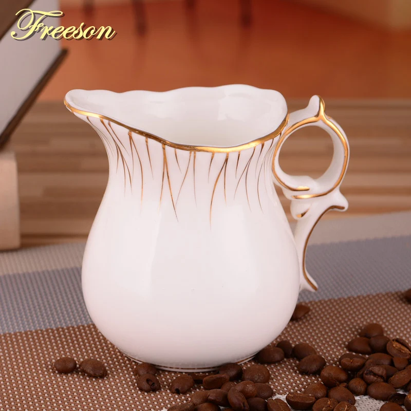 Европа Золотая инкрустация костяного фарфора сахар конфеты чаша сливочный