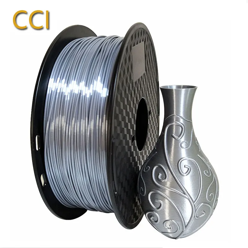3D printer PLA filament silk silver 1 75mm 1kg 3D SILK PLA silk like material orange