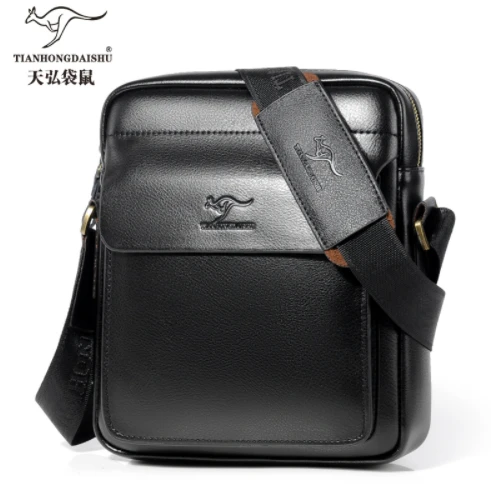  Men Casual Business Leather shoulder Messenger Bag Men's Crossbody male vintage crossbody ipad Lapt - 32922996618