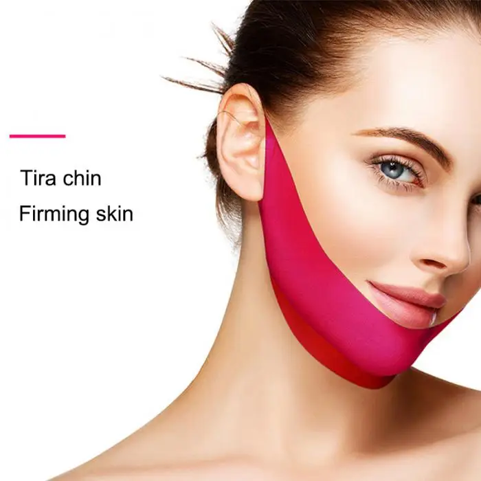 1/2 pcs Double V Face Shape Tension Firming Mask Paper Slimming Eliminate Edema Lifting Firming Thin Masseter Face Care Tool SMJ