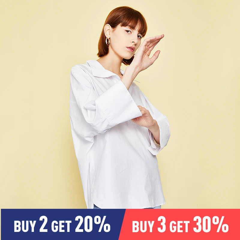

Toyouth Office Lady White Cut-out V Neck White Top 2019 Elegant Workwear Long Sleeve Blouse Women Autumn Top Blouses
