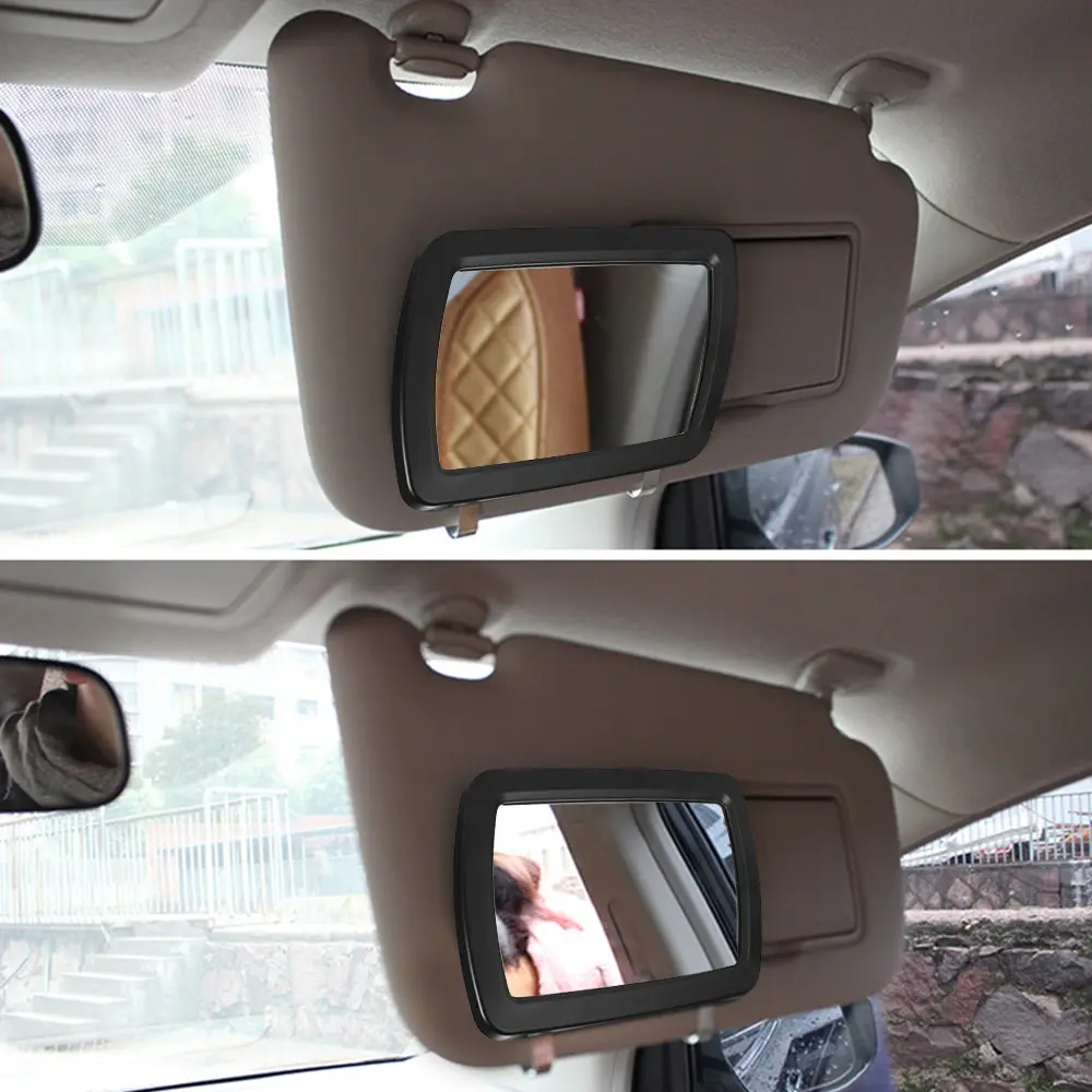 Универсальный автомобильный солнцезащитный зеркальные защитные очки для макияжа солнечное-теневое покрытие косметическое зеркало туалетное зеркало автомобиля зеркало для макияжа с шестью светодиодный свет