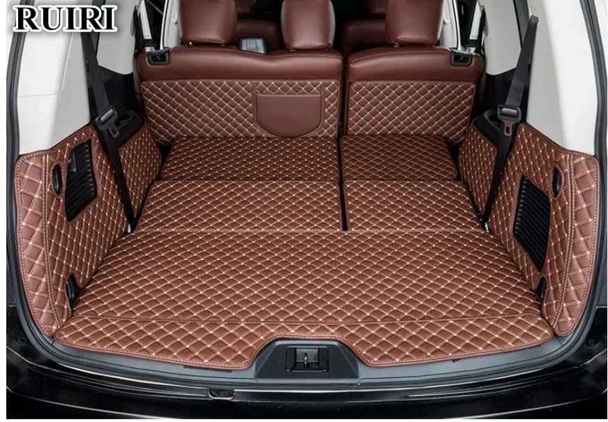 High Quality! Full Set Car Trunk Mats For Nissan Patrol Y62 7 Seats