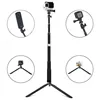Anordsem Accessories Extendable Selfie Stick Monopod Mount Tripod for GoPro Hero 8 7 6 5 4 sj DJI Action Cameras For XiaomiYI 4K ► Photo 3/6