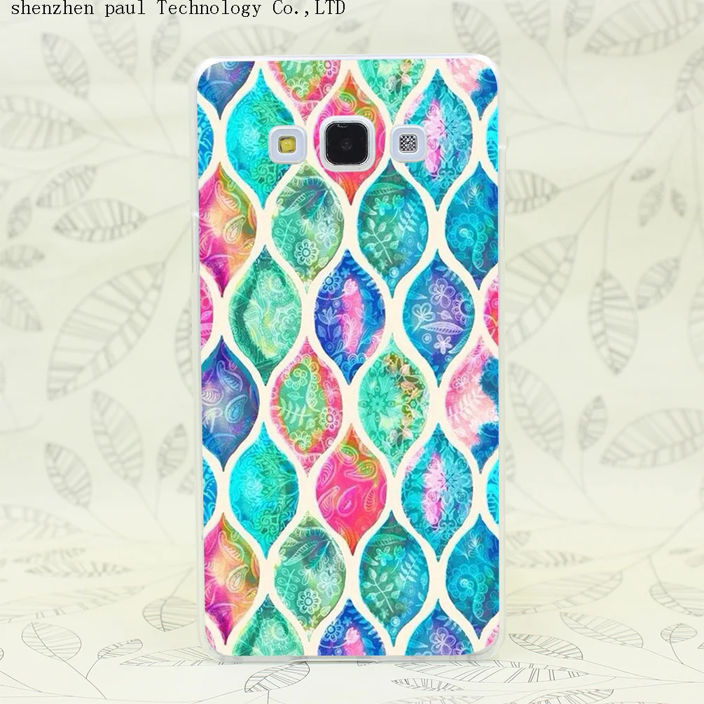 1758W font b Tartan b font Hard Case Cover for Galaxy A3 A5 A7 A8 Note