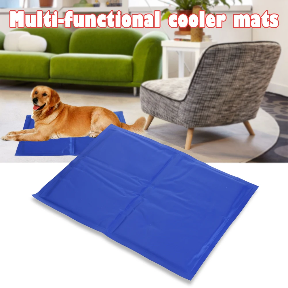 Pet Dog Cat Cooling Mats Soft Ice Pad Summer Puppy PVC Leakproof Ice