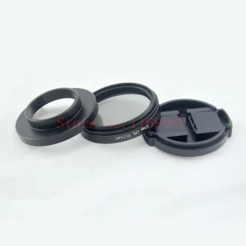 

3 in 1 37mm CPL Polarizer Lens Filter + Adapter + Protective Cap for Gopro Hero 3 3+ with trackingnumber