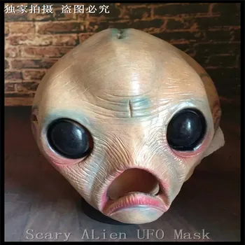 

Scary Latex Big eyes Face Mask Alien UFO Extra Terrestrial Party ET Horror Rubber Latex Full Masks For Halloween Party Toy Prop