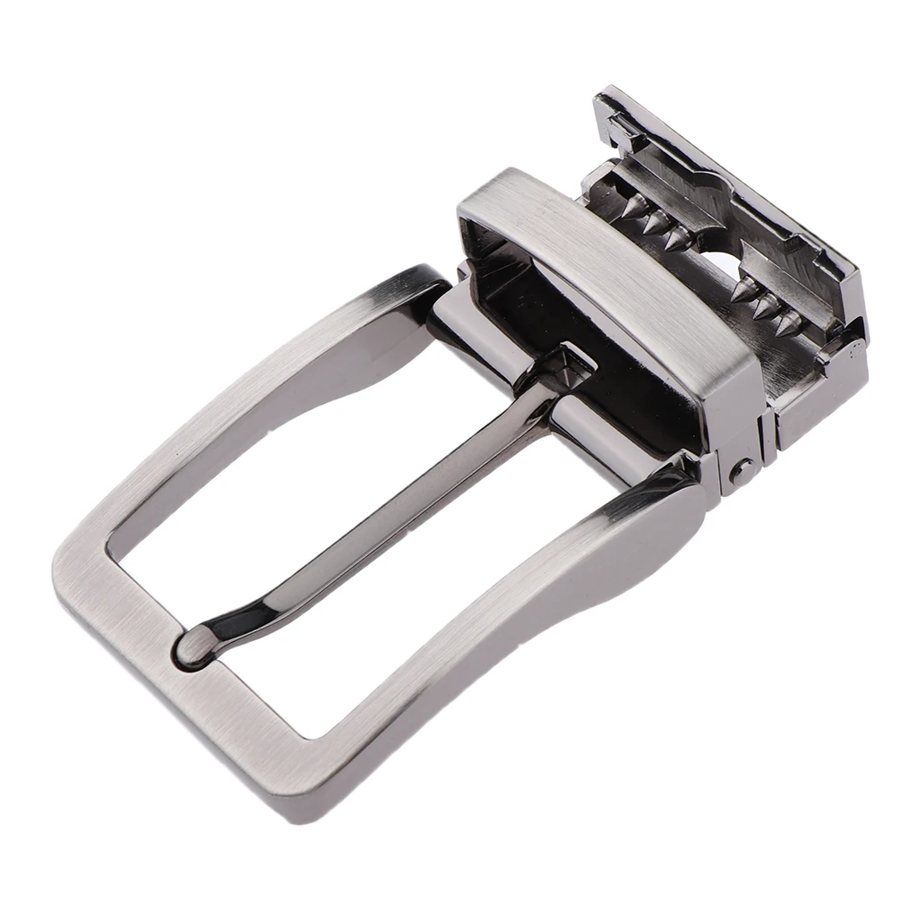 2Pcs Alloy Reversible Belt Buckle Single Prong Rectangular Pin Belt Buckle