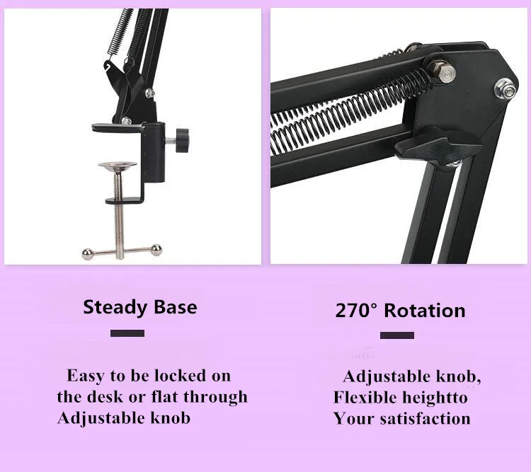 Nb-35 металлическая выдвижная стойка для записи микрофона штатив стрела ножничный держатель с зажимом для микрофона монтажный зажим для BM 800