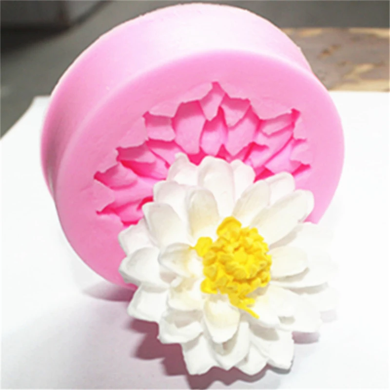 

Lotus Flowers Shape Chocolate Candy Silicone Cake Mold 3D Fondant Cake Decorating DIY Pink Lotus Sugar Craft Silicone Moulds
