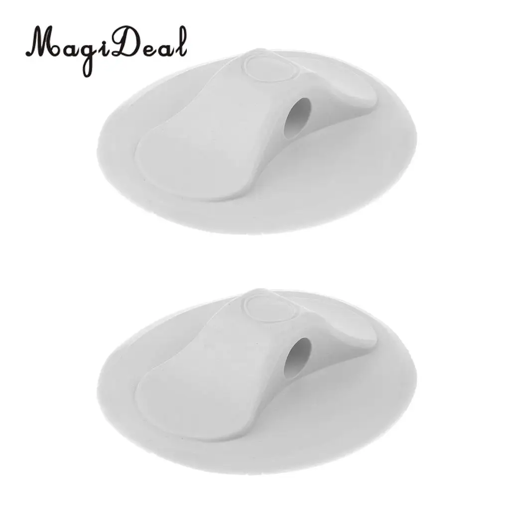 MagiDeal Professional 2Pcs PVC Oval Rope Buckle Tools for Inflatable Boat Kayak Canoe Dinghy Raft Water Sport Supplies White