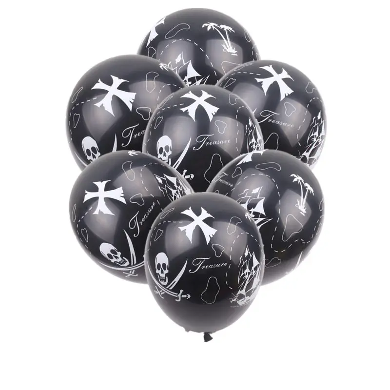 

XXPWJ New 10pcs/lot Pirate LaTeX Balloon Children's Festival Party Decoration Toys High Quality Z-082
