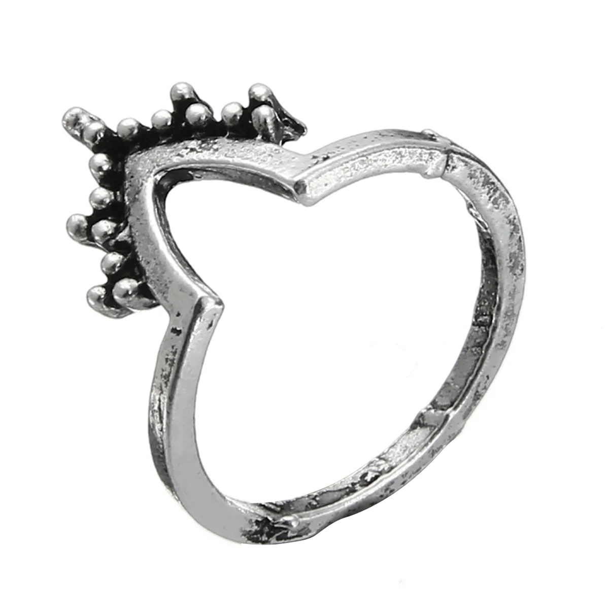4PCS/Set Vintage Boho Women White Turquoise Silver Knuckle Ring Jewerly