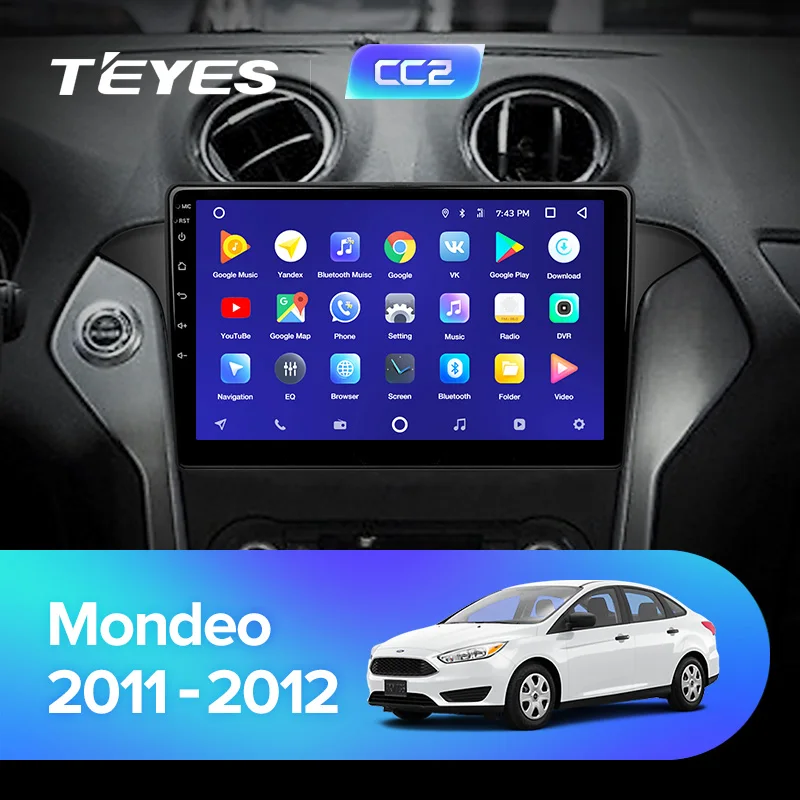 Sale TEYES CC2 For Ford Mondeo 4 2010-2014 Car Radio Multimedia Video Player Navigation GPS Android 8.1 2din 2 din DVD 2