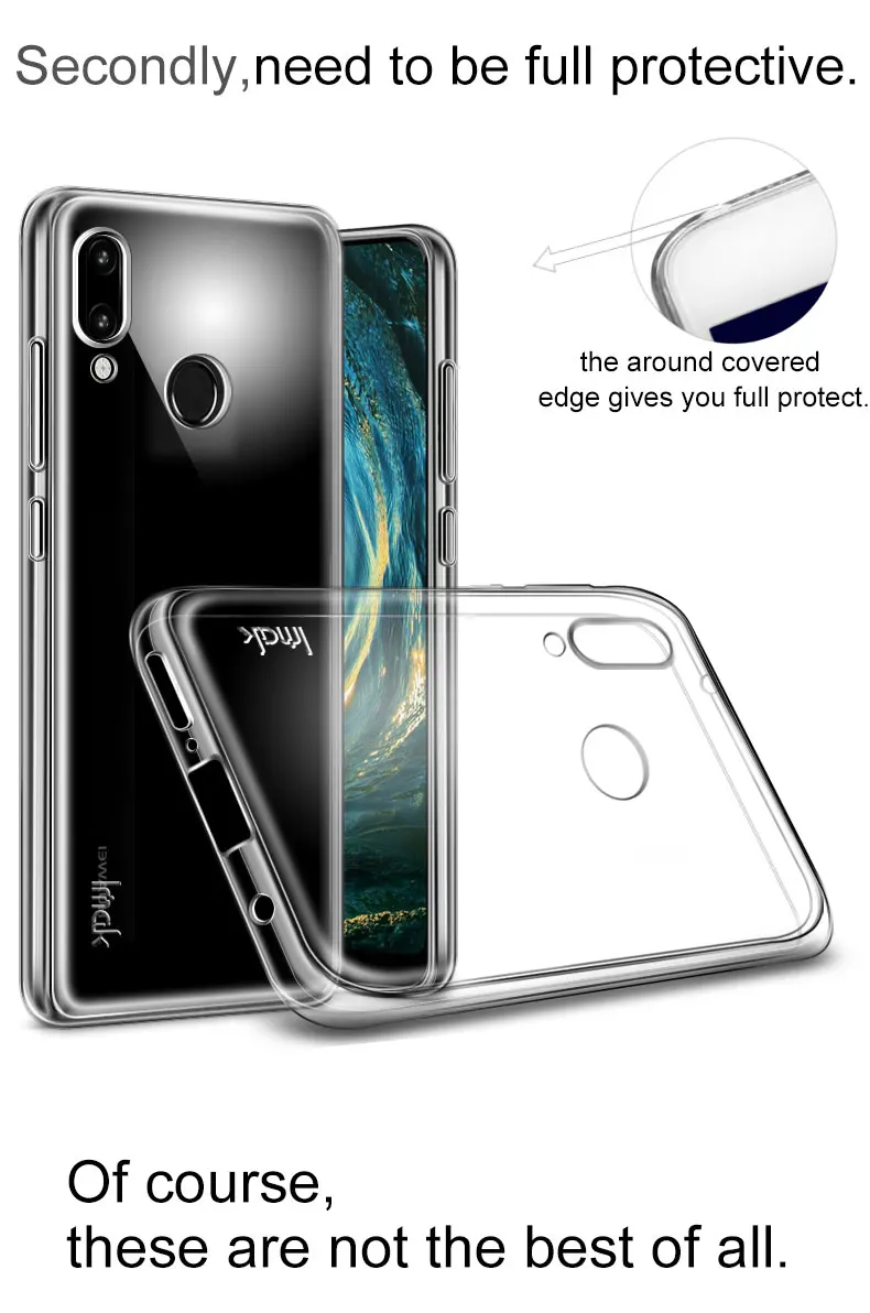 Original iMAK Super-slim Stealth Soft Clear TPU Phone case For Huawei Nova 3e case - intl