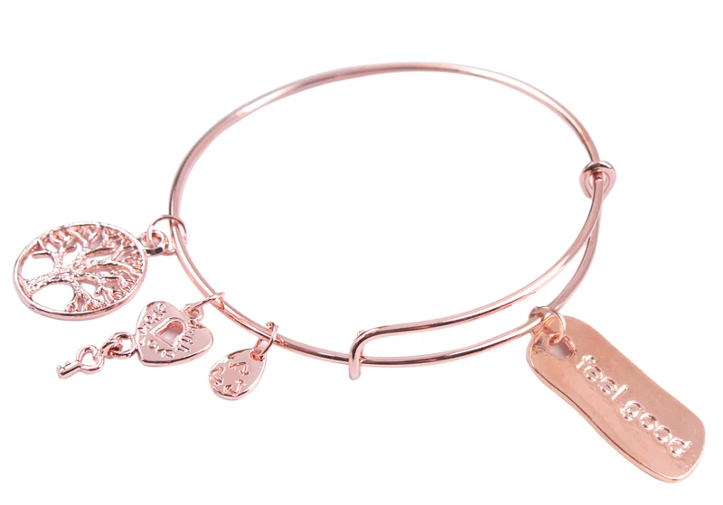 كله المبيعات 6 قطع ذهبي اللون لوحة المشجع سحر توسيع سلك الإسورة