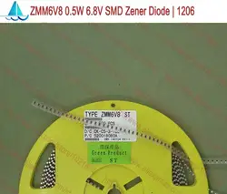 ( 200 шт./лот ) ZMM6V8 0.5 Вт SMD стабилитроны 0.5 Вт стабилитрон 6.8 В 1 / 2 Вт 6V8 планарной стабилитроны 1206