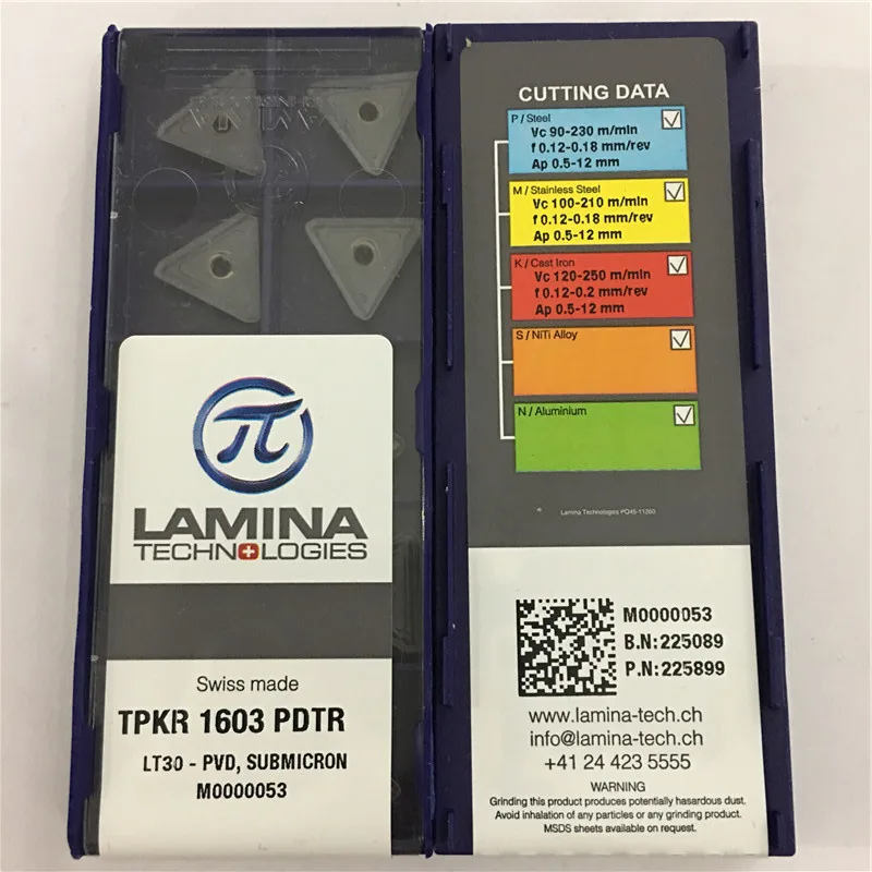 TPKR1603PDTR LT30 карбидная вставка для лезвия CNC 10 шт./лот оригинальные вольфрамовые